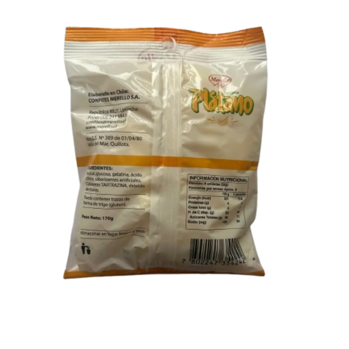 GENERICO - Gomitas Platano Merello 170g