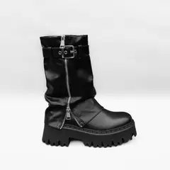 HERIEL - BOTIN MUJER MEL NEGRO BELLA MODA