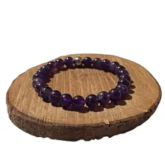 GENERICO - Pulsera de Amatista Natural Ajustable para Hombre