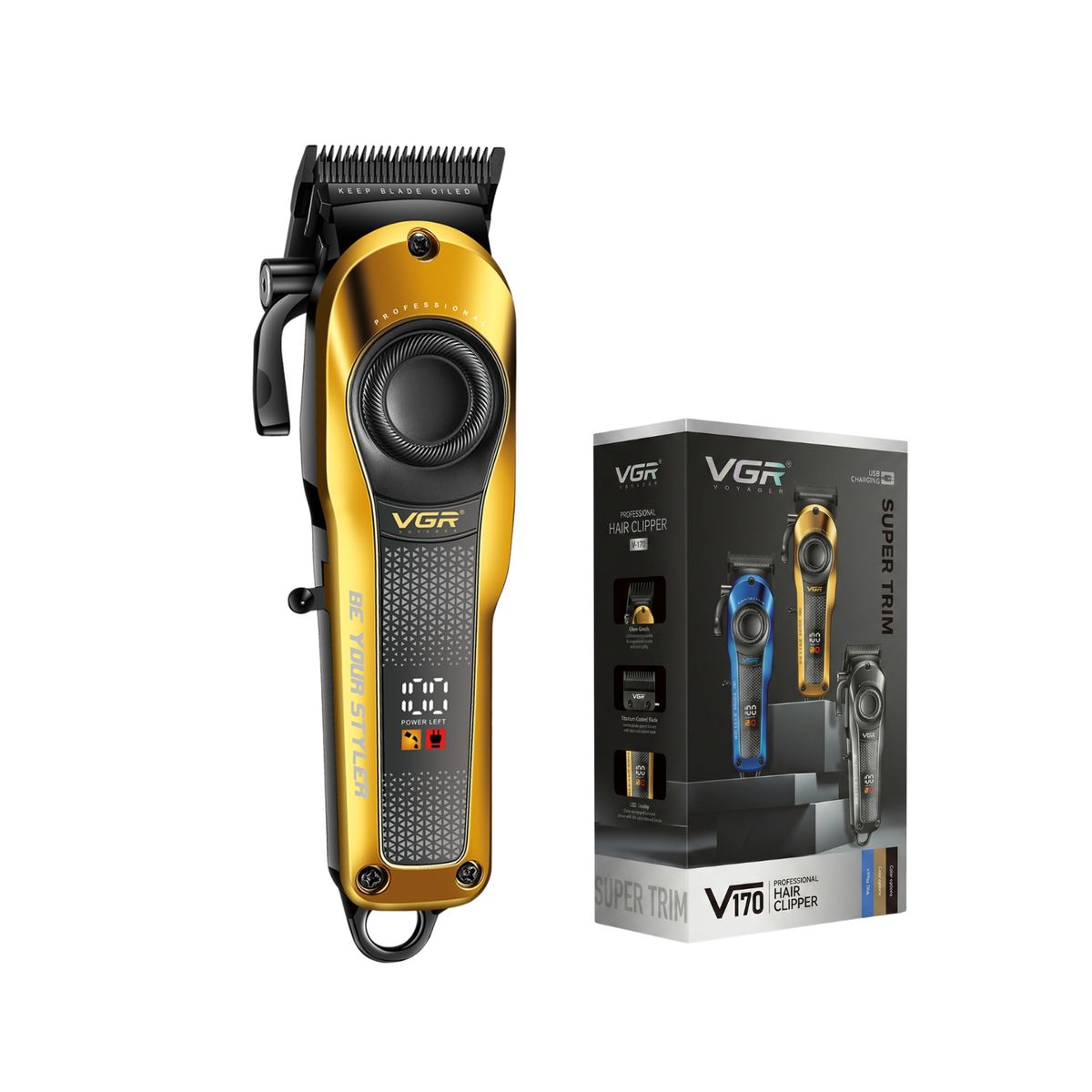 VGR - Máquina De Cortar Pelo Vgr V-170 Profesional Inalámbrica
