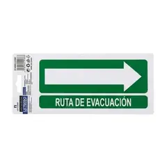 GENERICO - Señalética Corporativa y de Seguridad Integral EVACUACION DERECHA