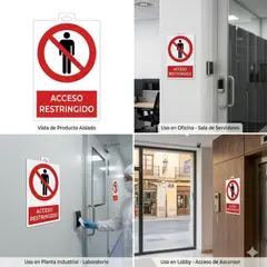 GENERICO - Señalética Corporativa y de Seguridad Integral ACESO RESTRINGIDO