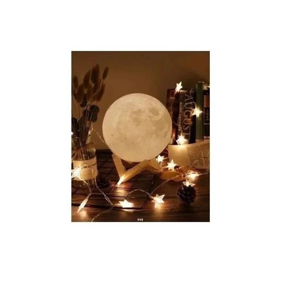 GENERICO - Lampara Luna Velador Lampara Escritorio 3D