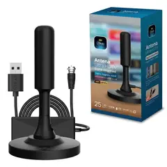GENERICO - Antena Ultra HDTV Digital Amplified 25 Dbi