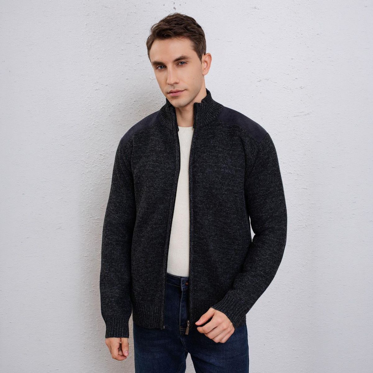 AGW - Sweater Hombre Lana Térmico Forrado Completamente en Chiporro
