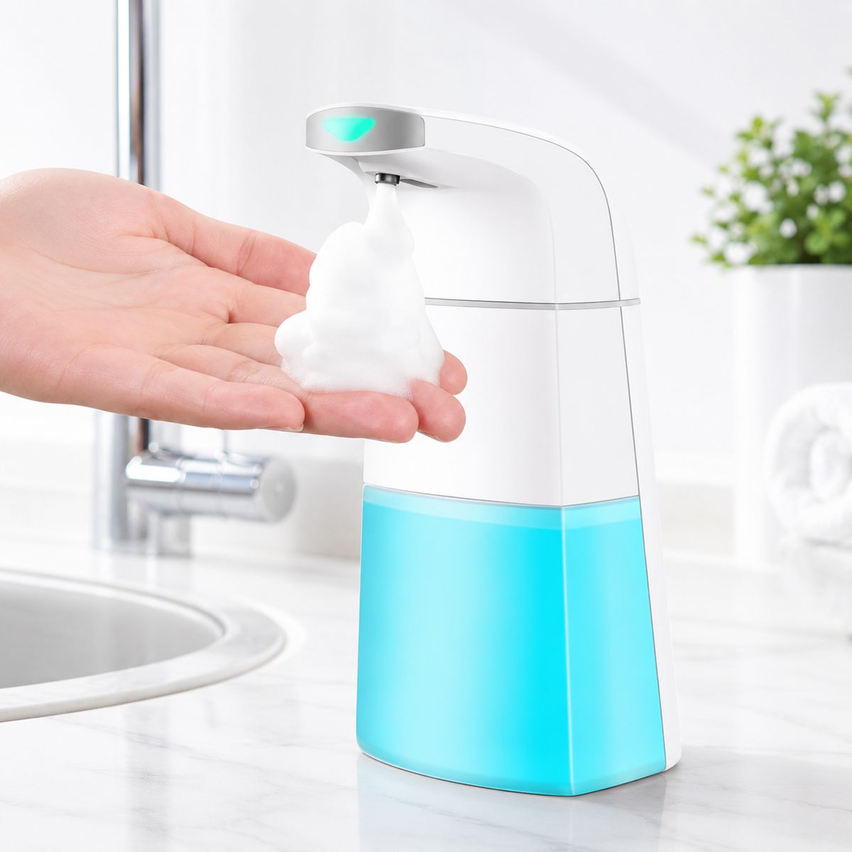 MOVI - Dispensador Automático de Jabón con Sensor  Dosificador Inteligente de Espuma