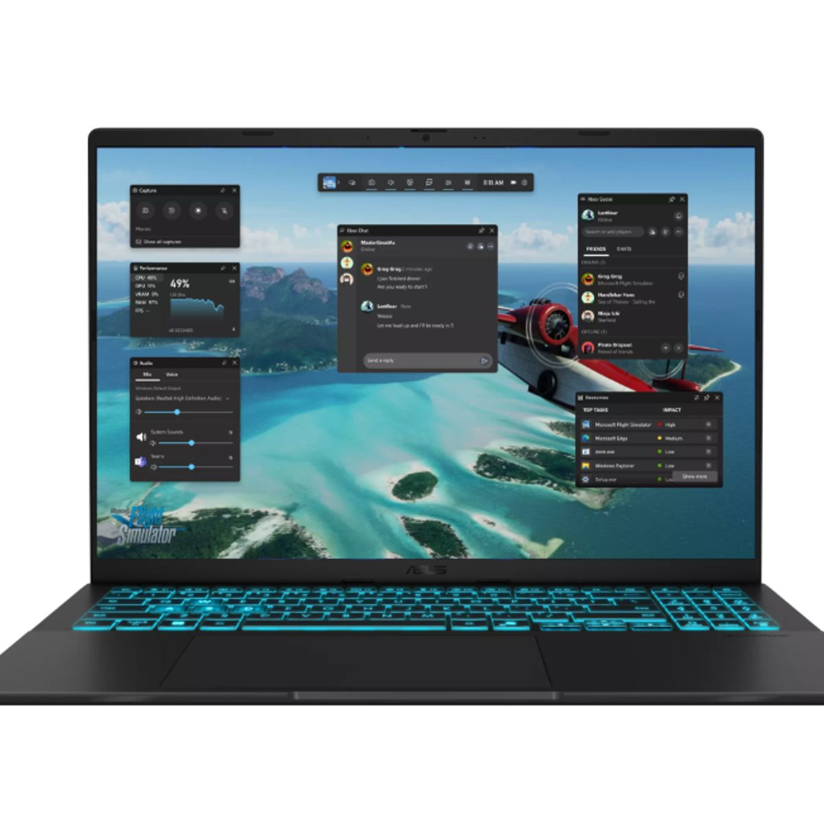ASUS - Notebook Gamer ASUS V16 V3607VP-IS79 Core 7 240H 32GB 1TB SSD RTX 5070 144Hz 16"