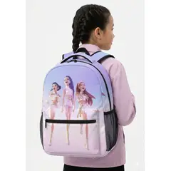 GENERICO - Mochila Escolar Chicas Pop Lila 18l Con Bolsillos