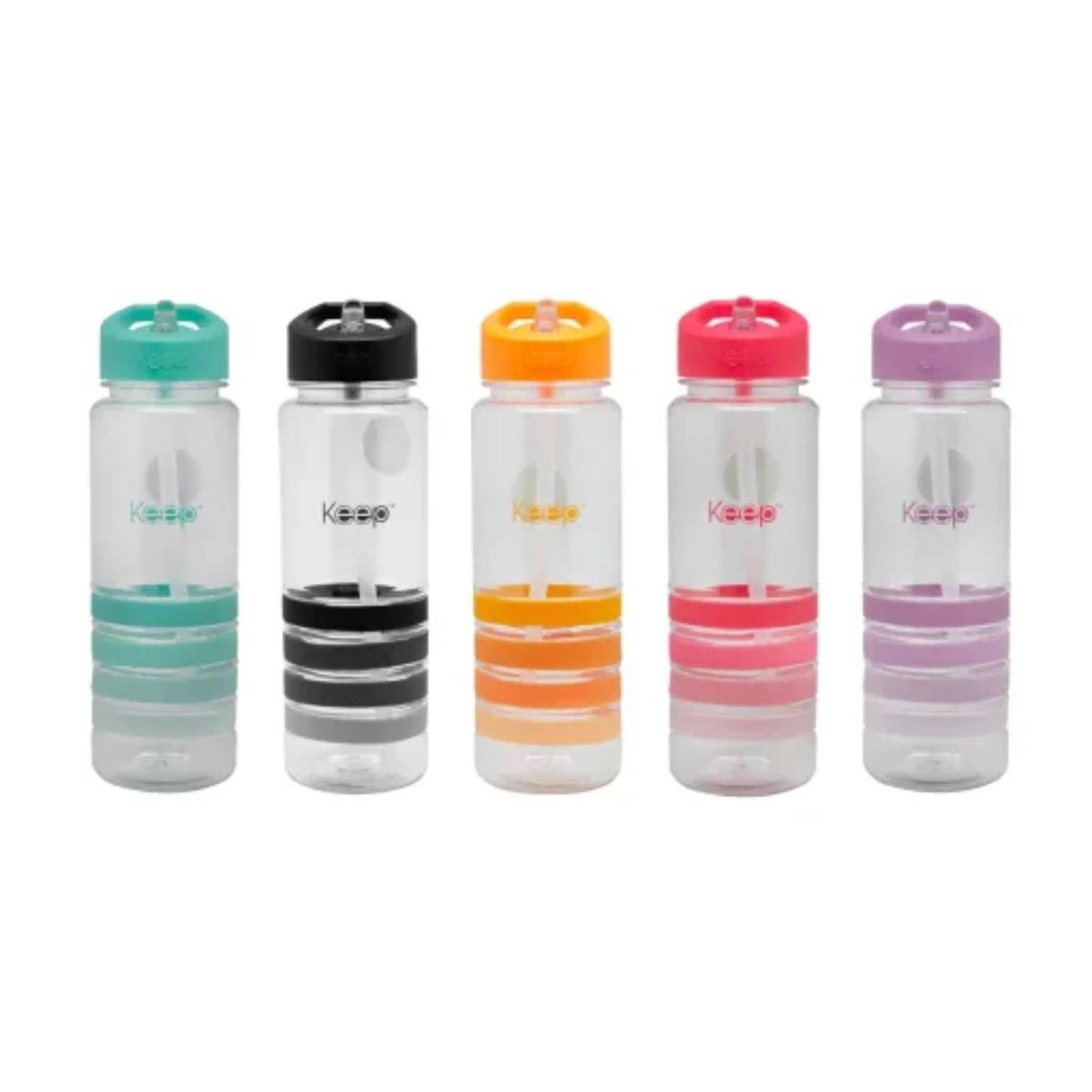 KEEP - Botella Keep Deportiva Bandas Colores 750ml Agua Lilla