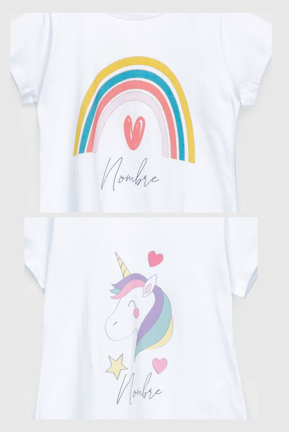 TALLER F - Polera Personalizable Niña Elige Diseño y Nombre