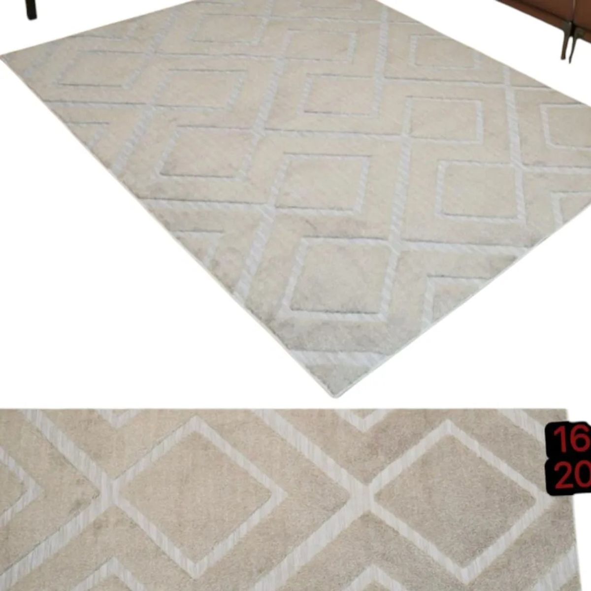 GENERICO - Alfombra Jacquard De Algodón 200x240 Cm