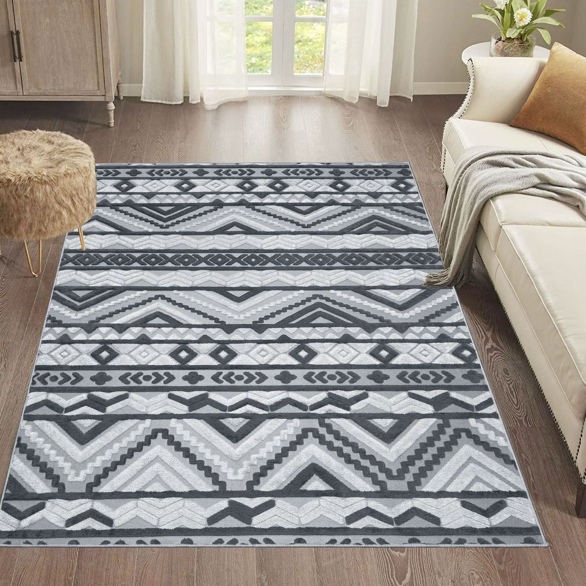 GENERICO - Alfombra De Área Nueva Colección 160x200 Cm