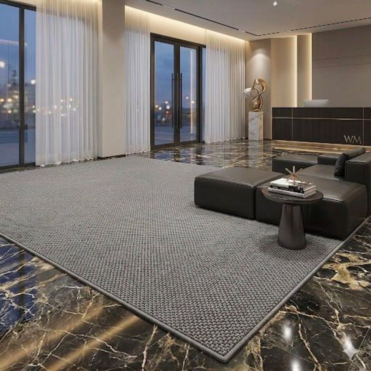 GENERICO - Alfombra Estilo Sisal sintético 150X200 Cm