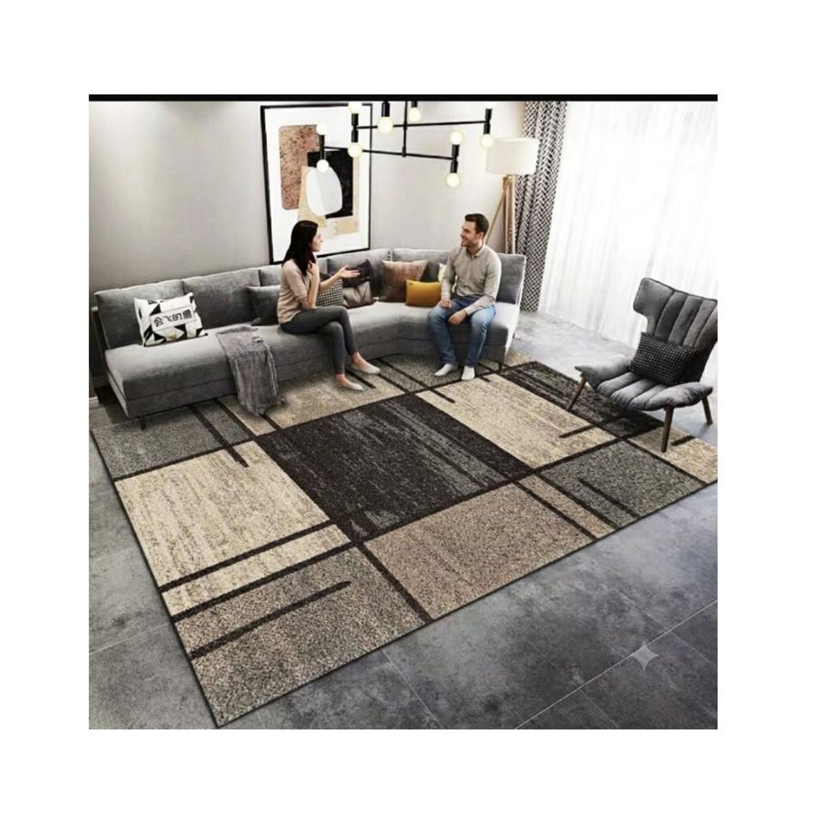GENERICO - ALFOMBRA ELEGANTE  160X200 PARA LIVING WYM