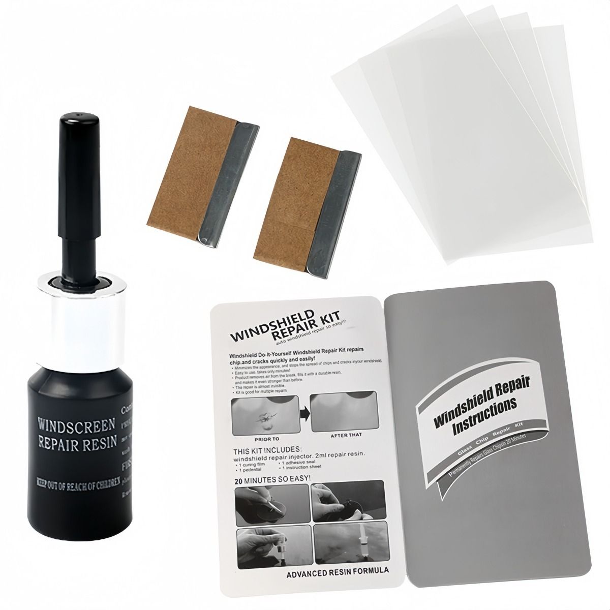 VIDA BUENAS - Kit Reparación Parabrisa Auto Removedor Trizaduras Vidrio