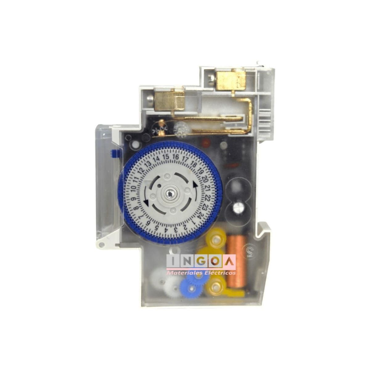 LEXO - Timer Interruptor Analogico 16A 220V (1 modulo) Reserva de 72 Hrs Lexo