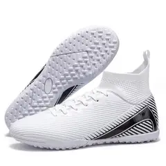 DANWEILE - Botas fútbol unisex Negro