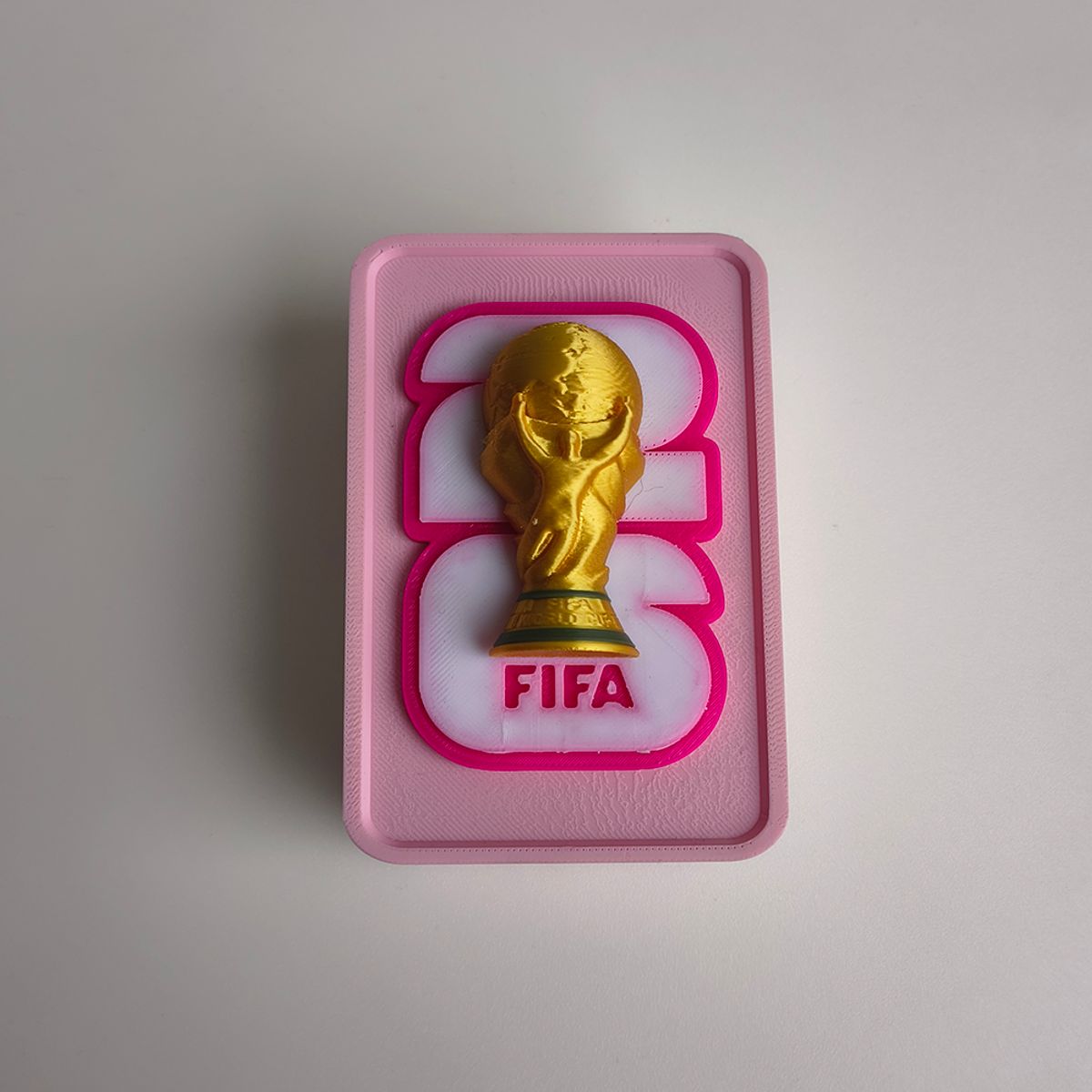 GENERICO - Soporte para láminas mundial rosado