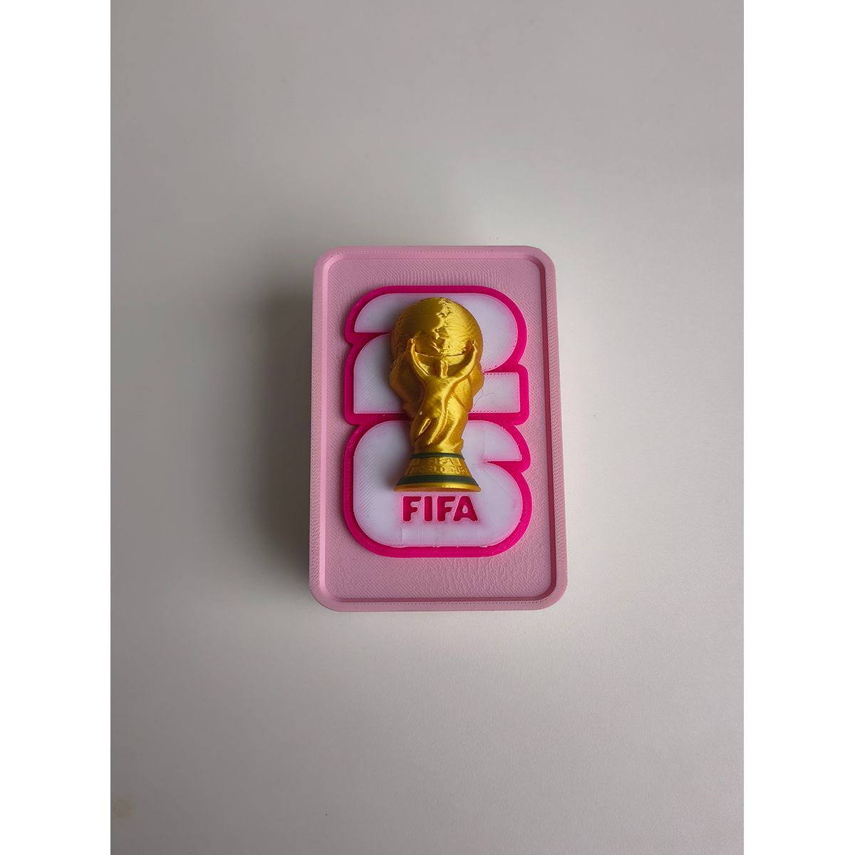 GENERICO - Soporte para láminas mundial rosado