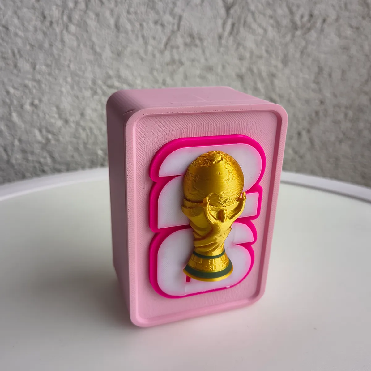 GENERICO - Soporte para láminas mundial rosado