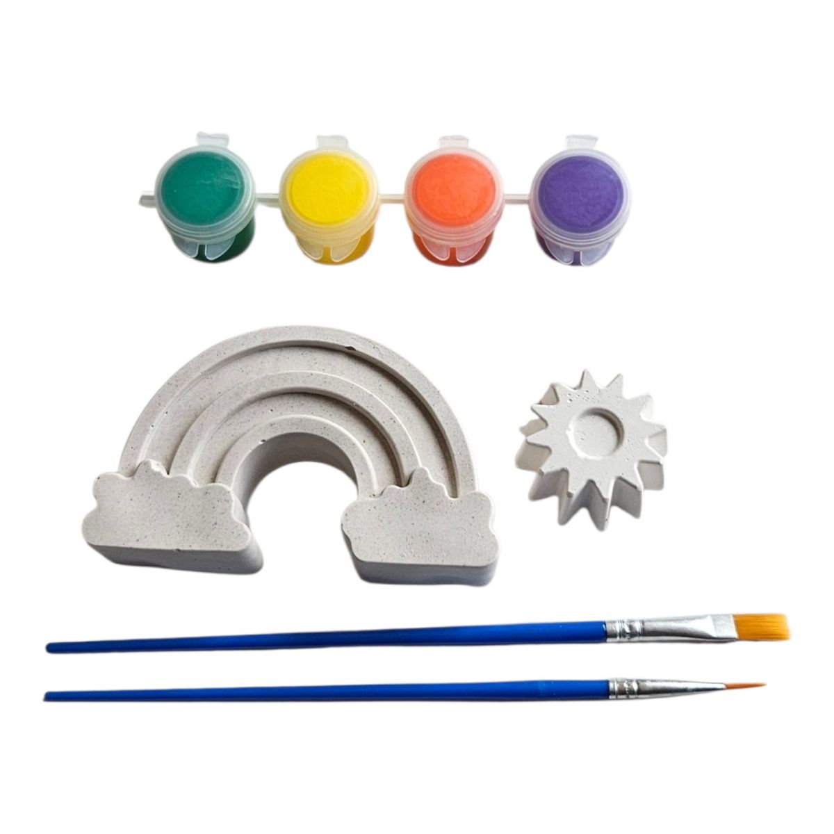 CREA TALLER - Pack de 5 kits creativo para pintar. ARCOÍRIS