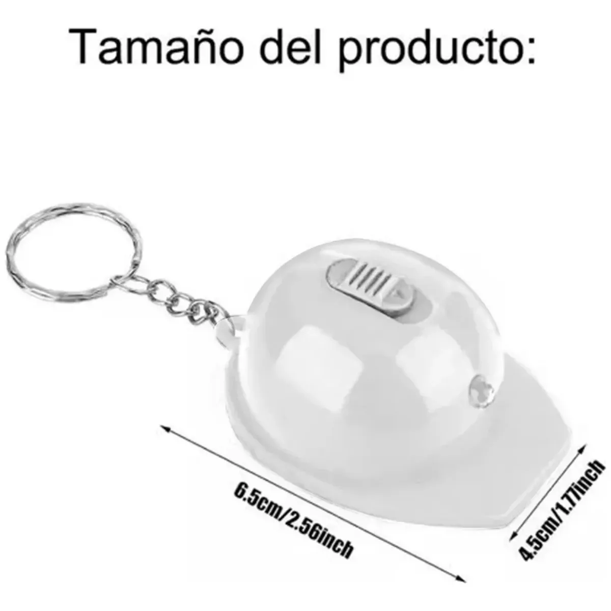 10pcs Llavero Destapador De Botella + Linterna, Casco Blanco, marca GENERICO - Foto 2