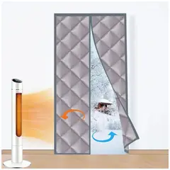 KUANGYE - Cortina De Puerta Con Aislamiento Térmico Magnético De Tela