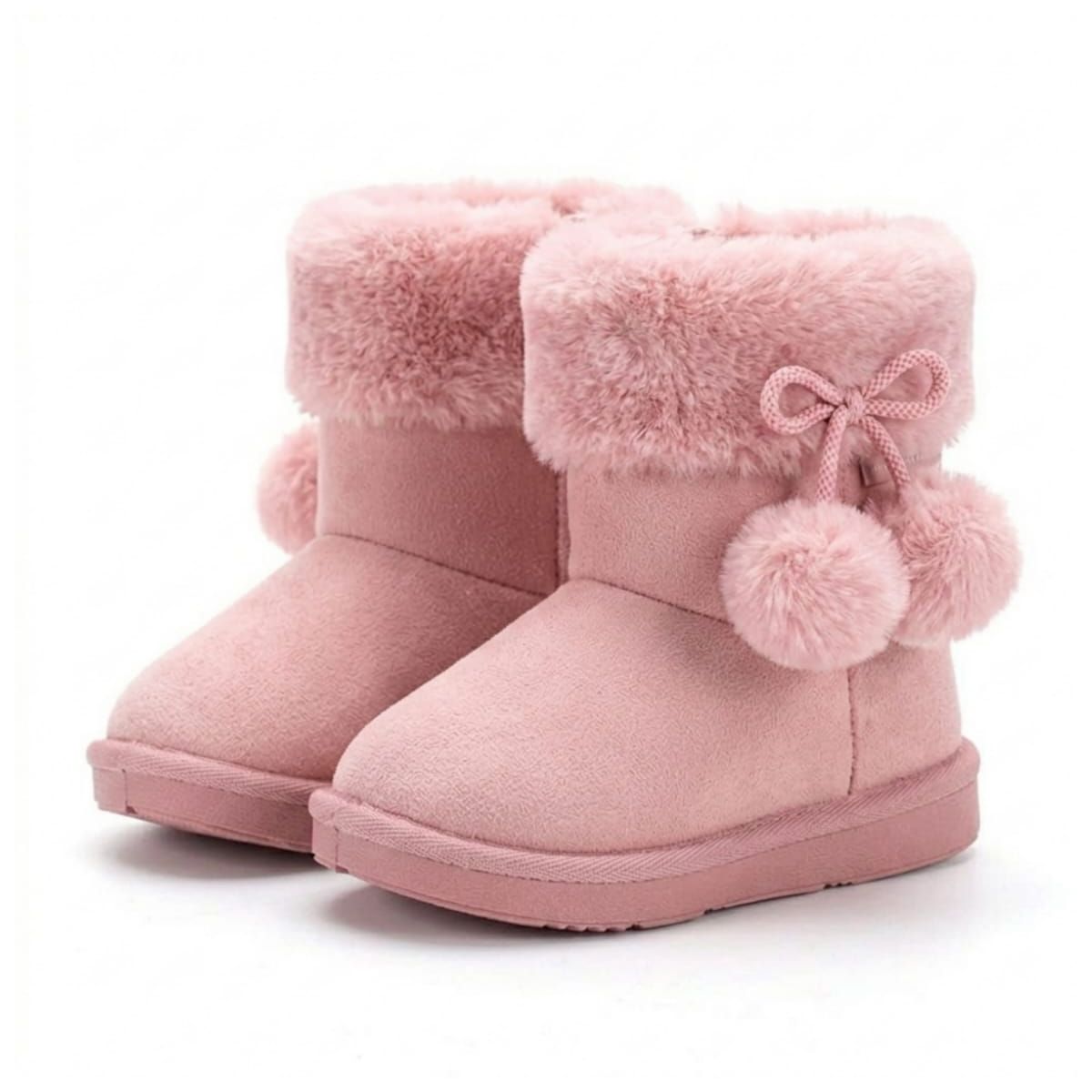 OMAS - Botas Niñas Pantubotas Con Chiporro Pompones