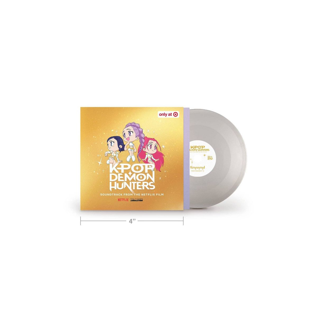 GENERICO - KPOP Demon Hunters - The Soundtrack - Vinilo 4 Pulgadas Golden  Your Idol