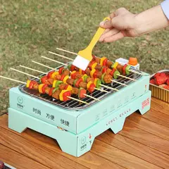 GENERICO - Parrilla Desechable para Barbacoa con Carbón Incluido
