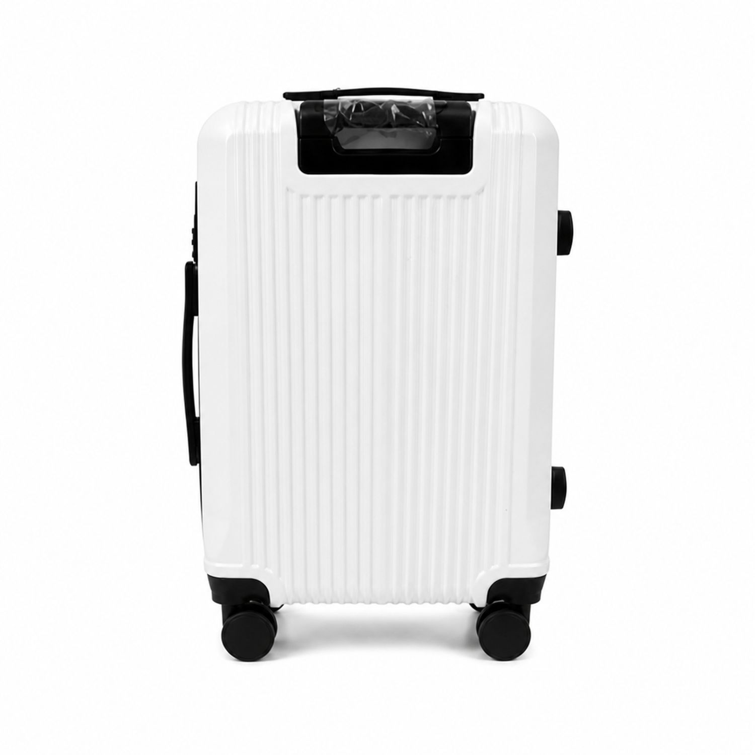 ミラー（ホワイト）　MD-7744WH Maleta De Viaje Mediana 15 Kilos Plastico Resistente Rigidas Rueda