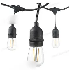 GENERICO - Luces Led Bombilla 10m Cortina Guirnalda Decorativa 20 ampolleta