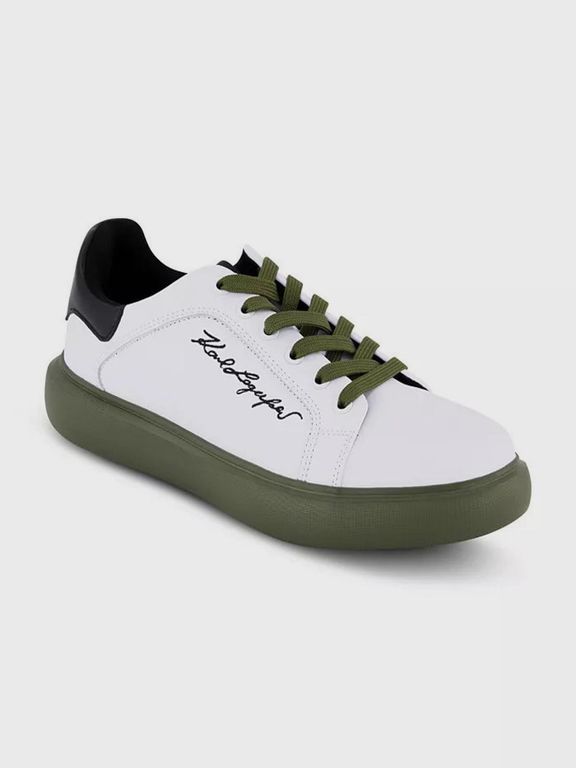 Zapatillas con firma bordada Blanco