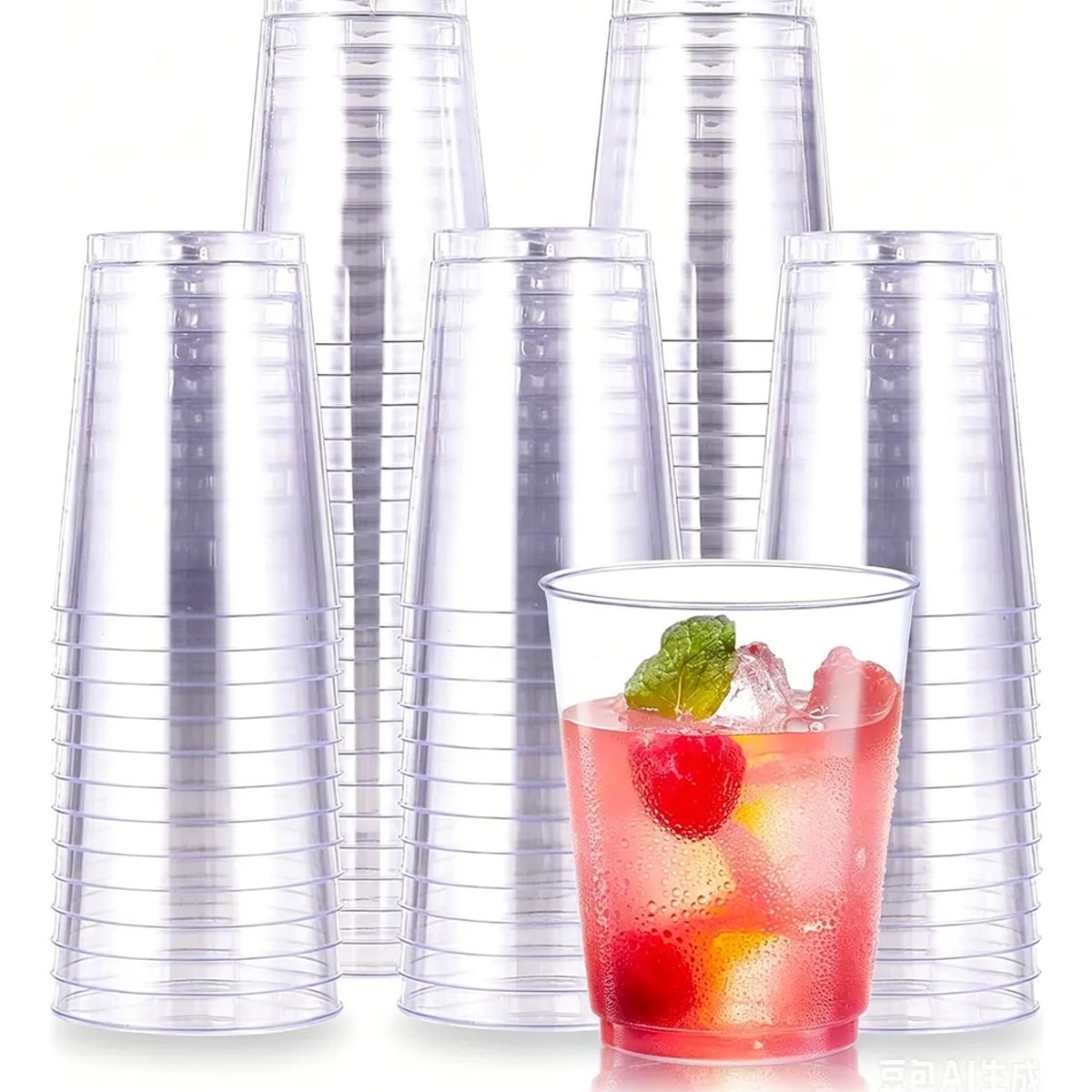 GENERICO - 20 Copas Reutilizables, Vasos Elegantes Para Fiestas, 250ml