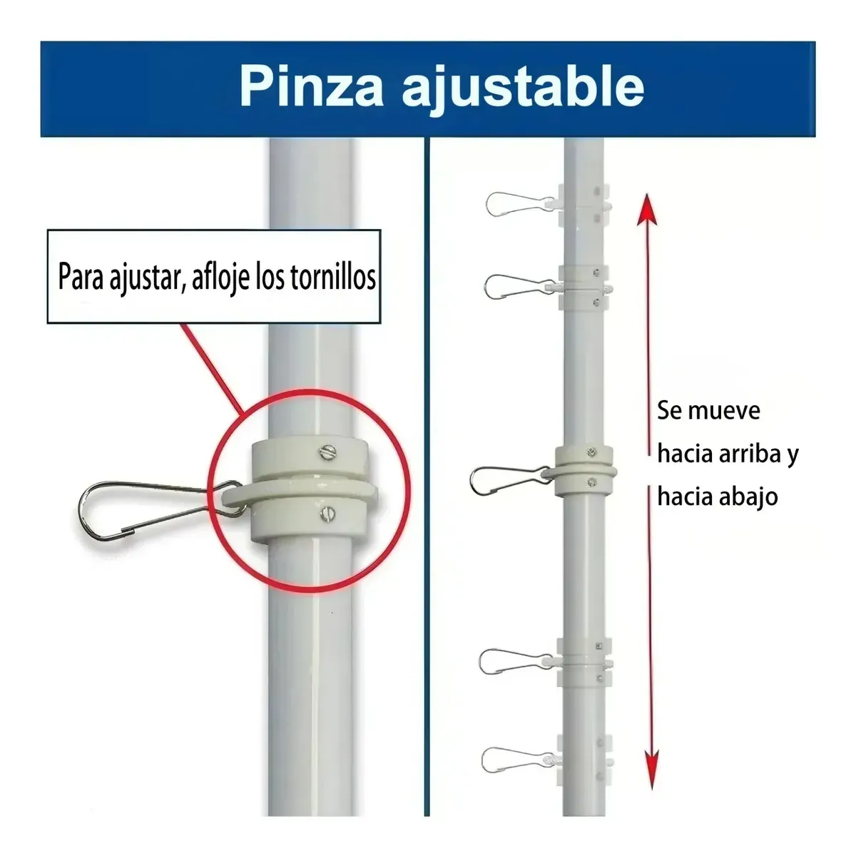 Soporte De Aluminio Para Banderas De 170cm, marca KUANGYE - Foto 2