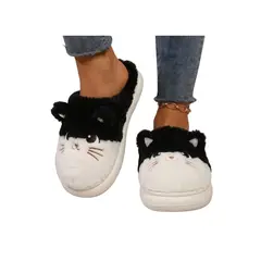 OMAS - Pantuflas Mujer Gato Gatito de Peluche Suavidad y Estilo Kawaii para tus pies