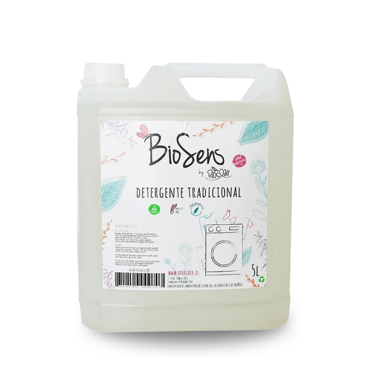 BIOSENS - Pack 2 Detergentes Tradicional Biodegradable 5L