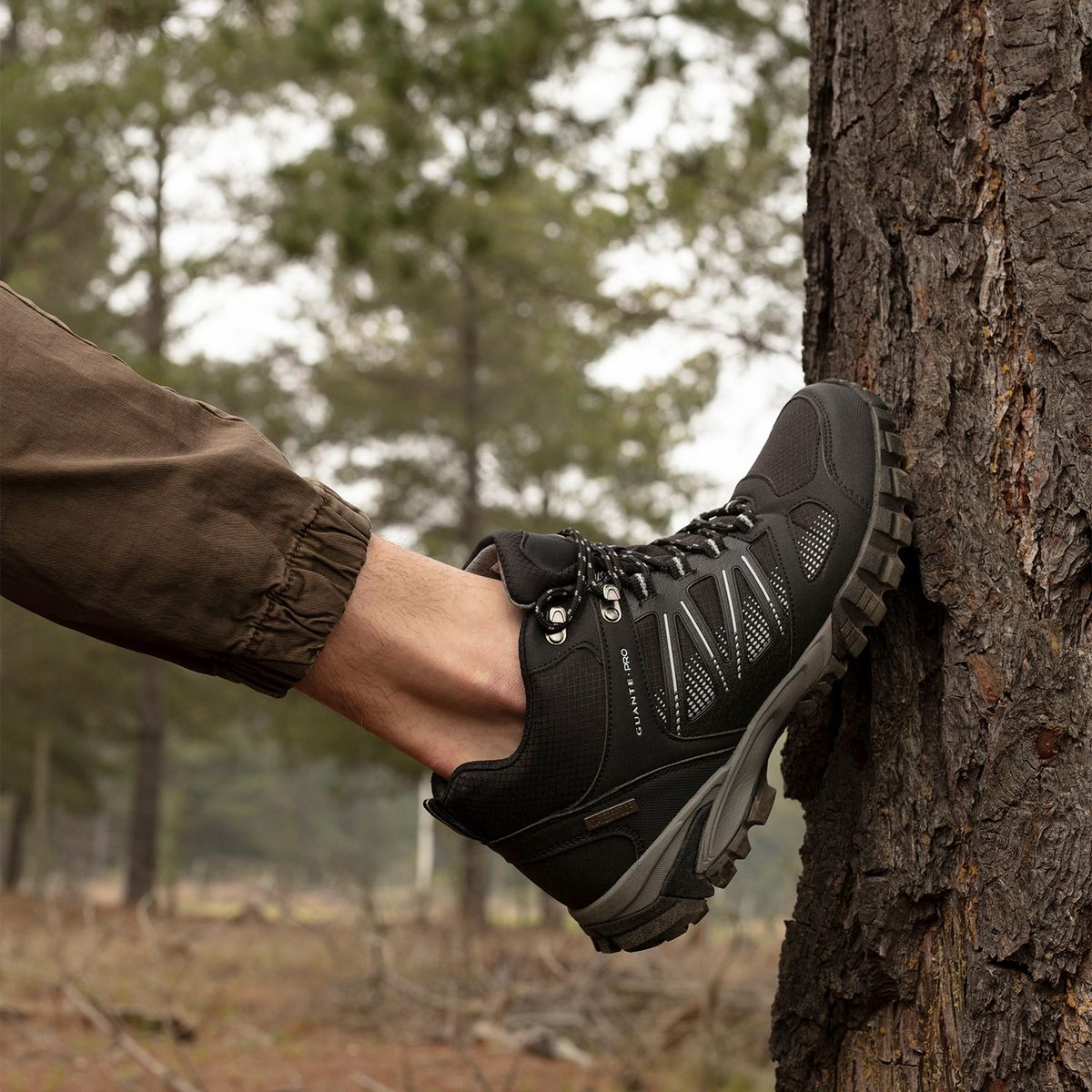 GUANTE - Botín Hombre Negro Guante