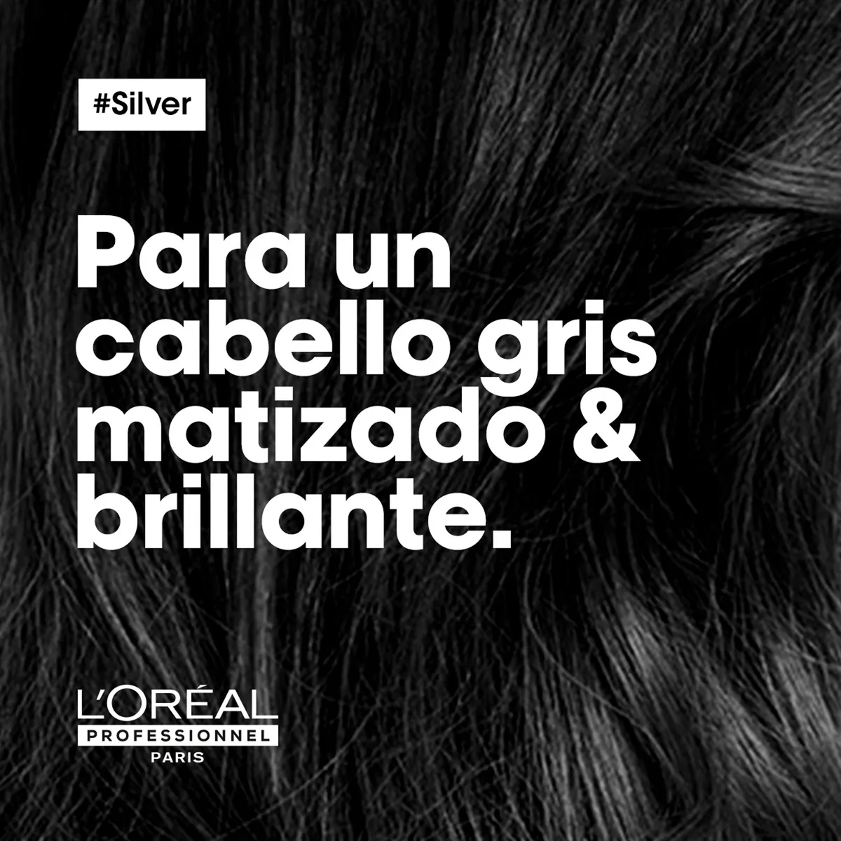 LOREAL PROFESSIONNEL - Shampoo Matizador Violeta Cabello Grises y Blancos Unisex Silver 300ml  Loreal Professionnel