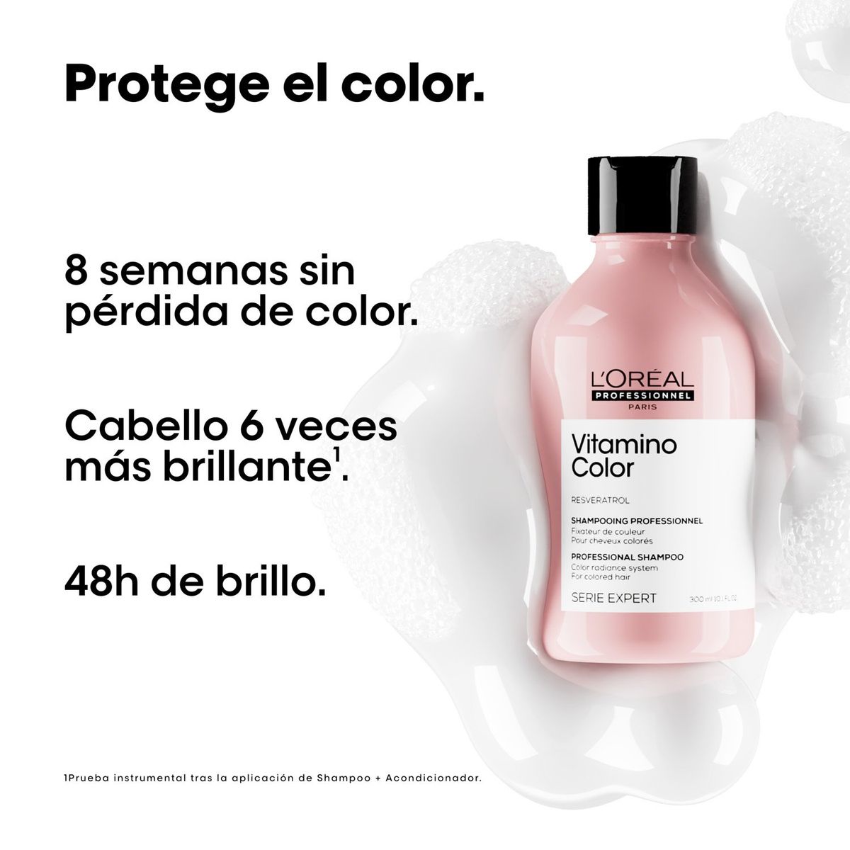 LOREAL PROFESSIONNEL - Shampoo Cuidado Del Color Cabello Tinturado Vitamino Color 300Ml Loreal Professionnel