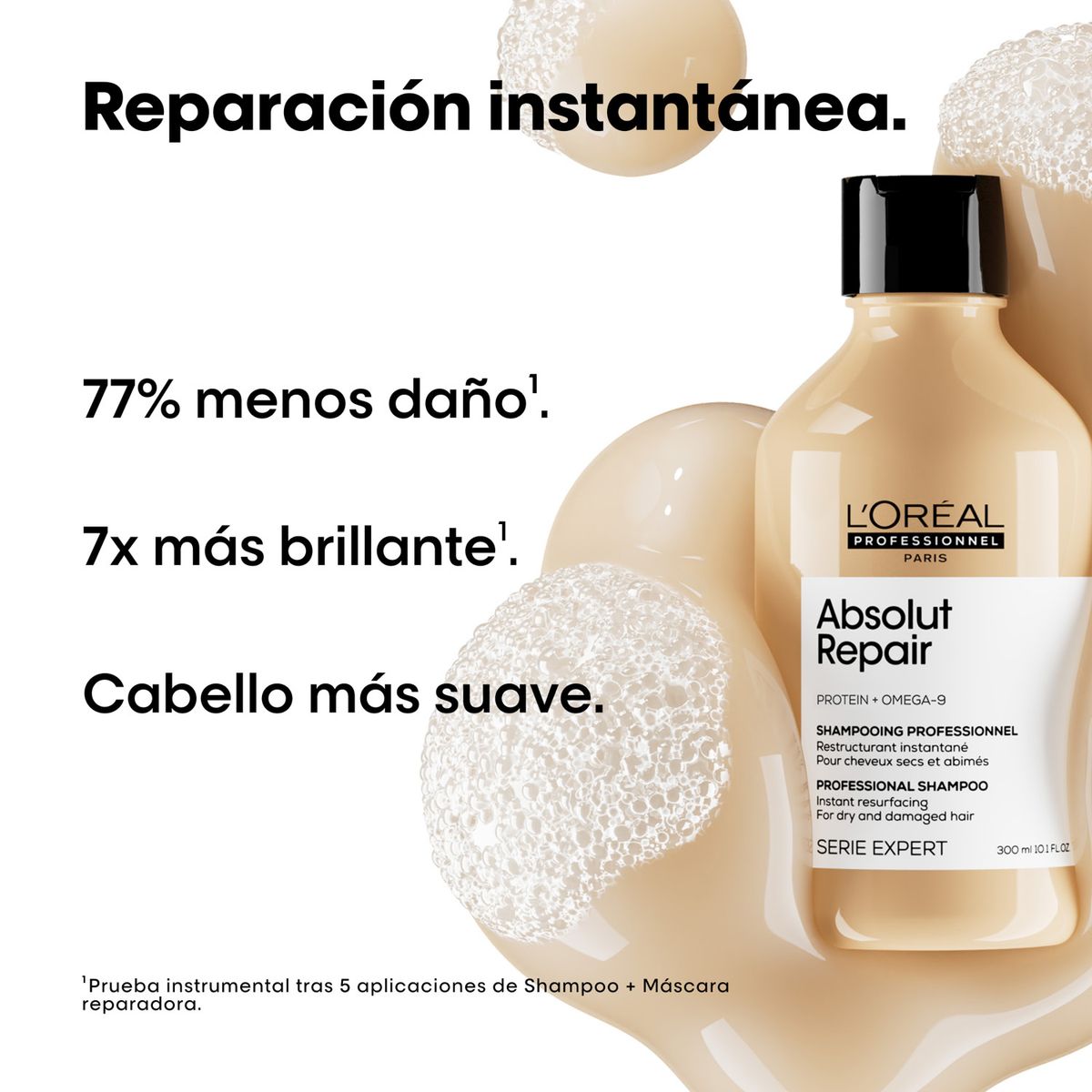LOREAL PROFESSIONNEL - Shampoo Reparación y Nutrición Absolut Repair 500ml  L'Oréal Professionnel