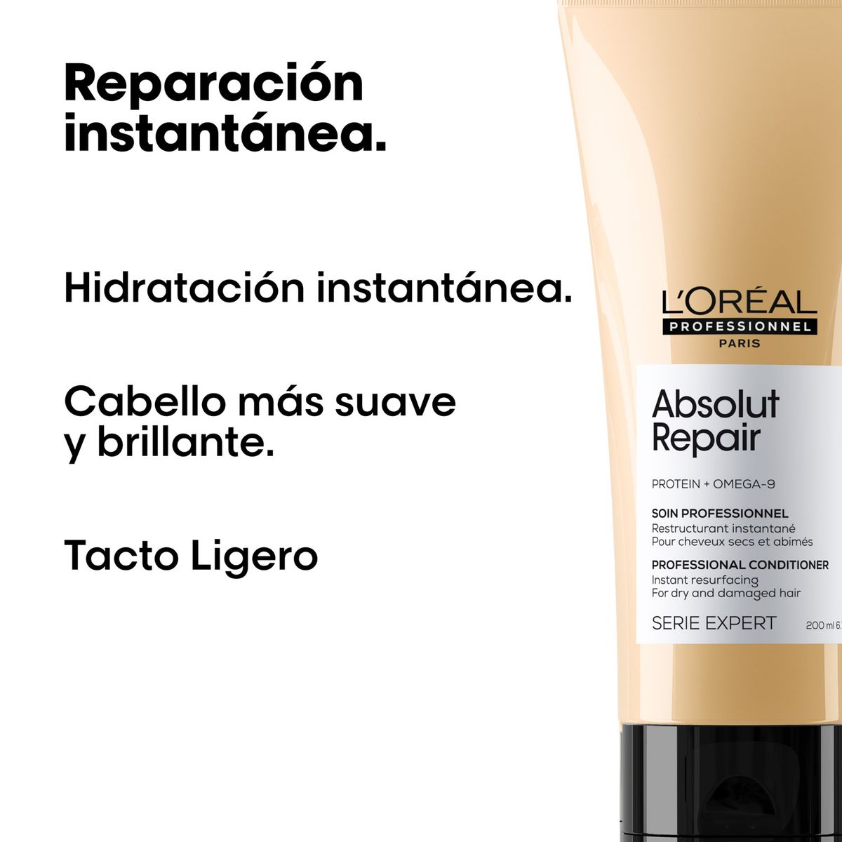 LOREAL PROFESSIONNEL - Acondicionador Reparación y Nutrición Absolut Repair 200ml  L'Oréal Professionnel