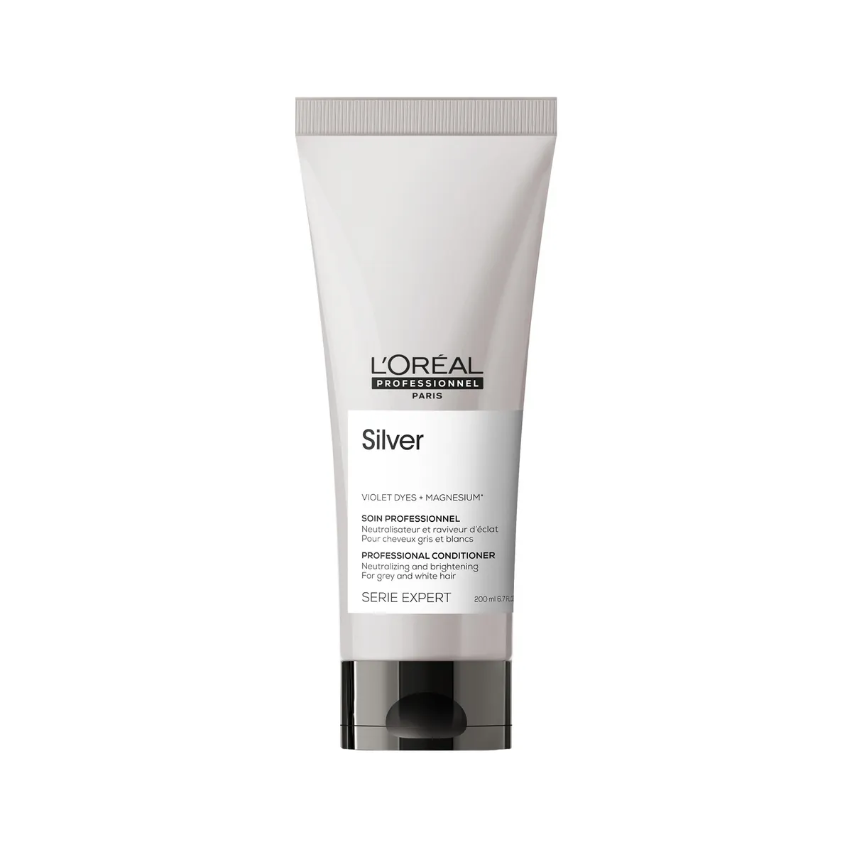 LOREAL PROFESSIONNEL - Acondicionador Matizador Violeta Cabello Grises y Blancos Unisex Silver 200ml  Loreal Professionnel