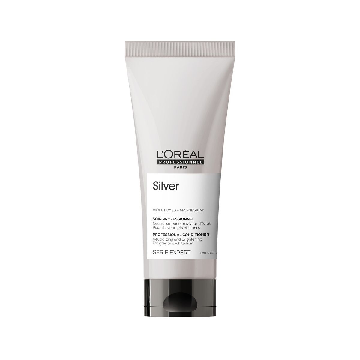 LOREAL PROFESSIONNEL - Acondicionador Matizador Violeta Cabello Grises y Blancos Unisex Silver 200ml  Loreal Professionnel