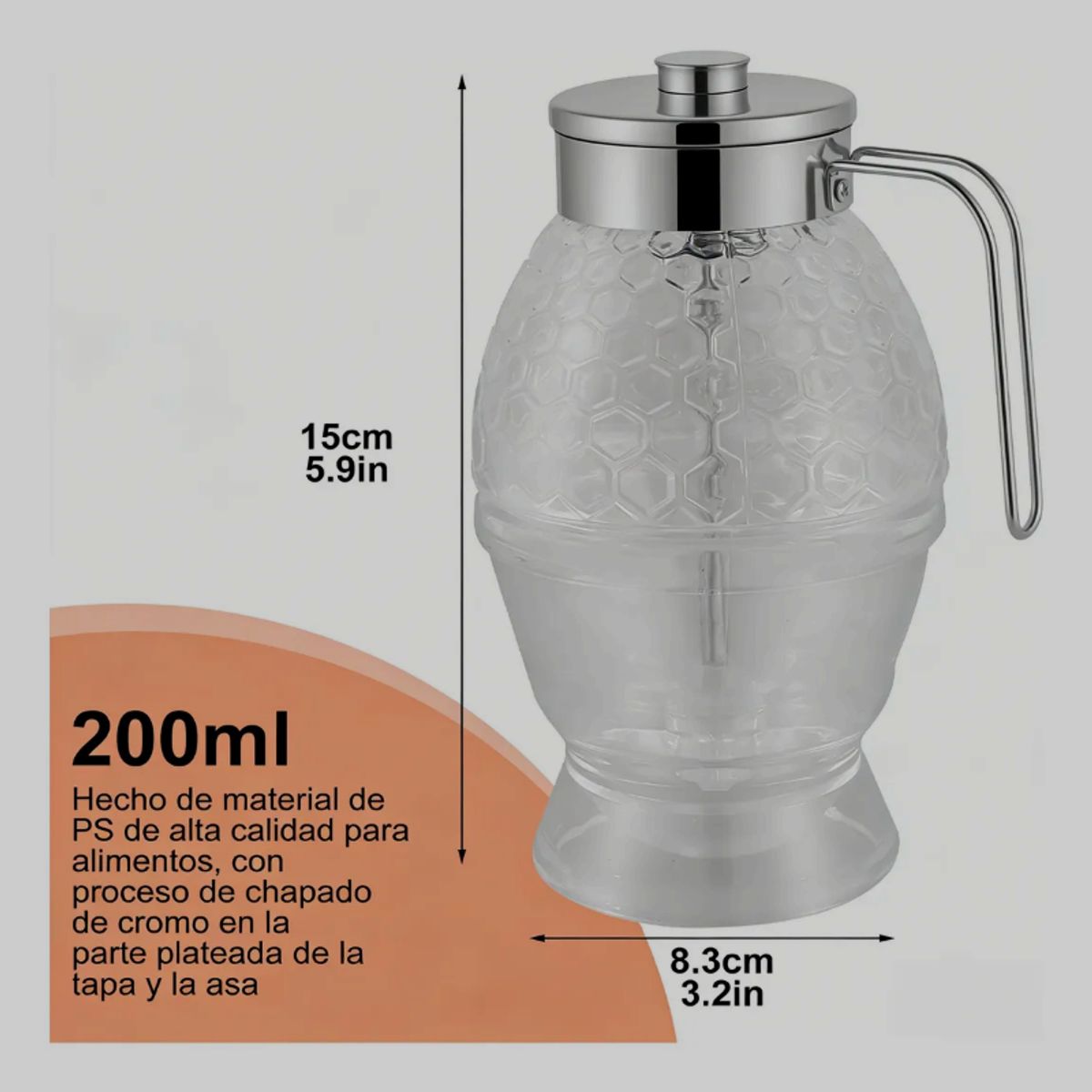 GENERICO - Dispensador de Miel Antigoteo Tipo Presión