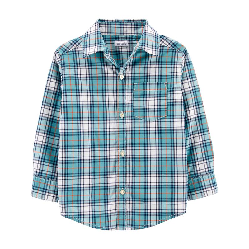 CARTER'S - Camisa Algodón Cuadros  Niño
