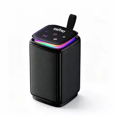 EWTTO - Parlante Bluetooth Portátil 20W Sonido 360° Luces RGB TWS FM TF AUX