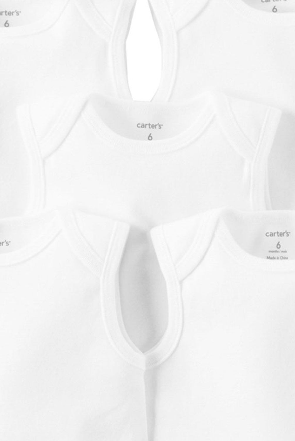 CARTER'S - Bodies Básicos Algodón Sin Manga Pack 5 Unidades Unisex Bebé Carter's