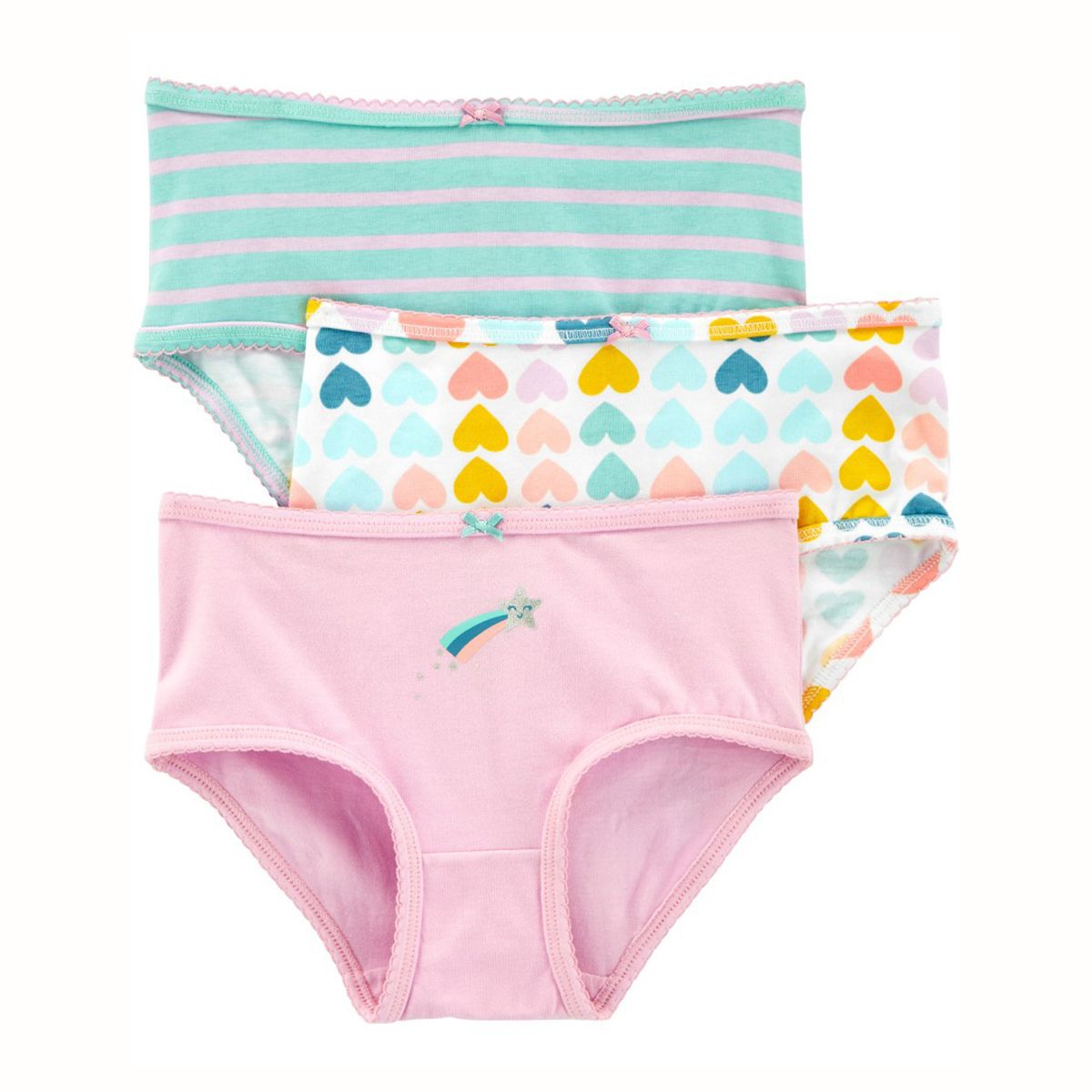 CARTER'S - Calzones Algodón Pack 3 Unidades Niña Carter's