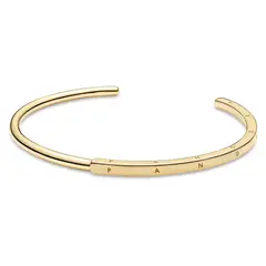 PANDORA - Pulsera Brazalete Signature De Plata Mujer